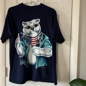 Coca-Cola 1996 USA Polar Bear Men's L Vintage T Shirt
